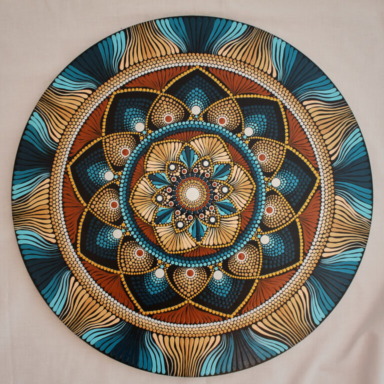 Mandala Wandbild 50 cm Galaxis