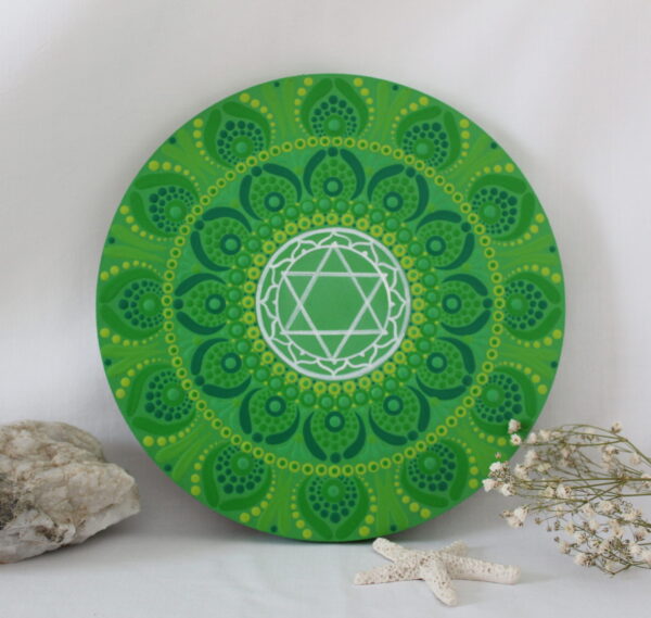 Herzchakra Mandala Grün